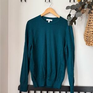Men’s Large Tall Teal Crew Neck Sweater